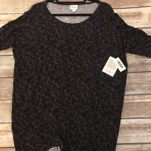 NWT LuLaRoe Irma Small Black confetti